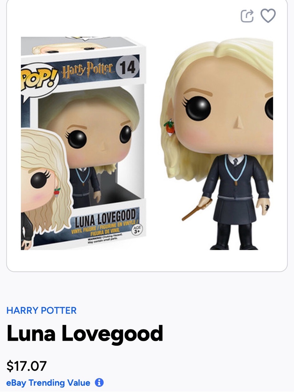 Funko Pop- Harry Potter- Luna Lovegood- 14